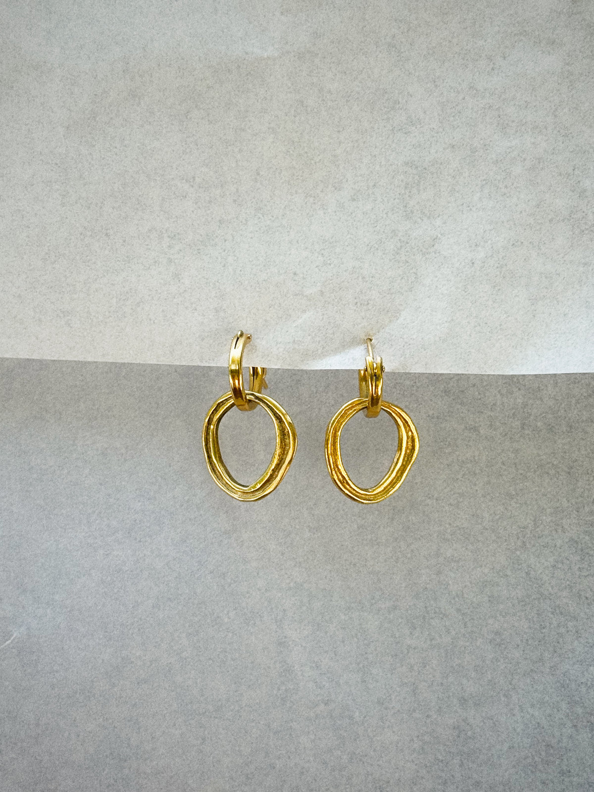 Halo hoop earrings