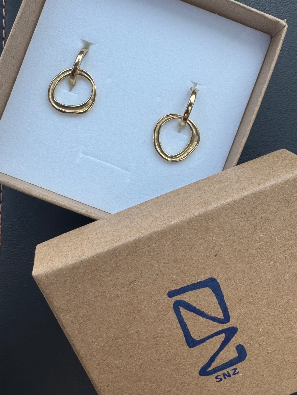 Halo hoop earrings