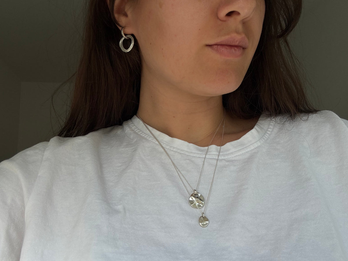 Halo hoop earrings